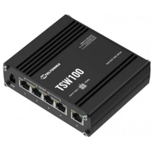Teltonika Switch TSW100 5 Port Gigabit Industrial unmanaged POE Switch - Image 1