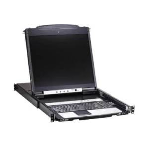NetDirector 16-Port Cat5 KVM over IP Switch - 19 in. LCD, 1 Remote/1 Local User, 1U Rack-Mount, - Image 1
