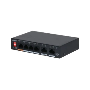 Dahua PFS3006-4GT-60-V2 6-Port Unmanaged Desktop Switch with 4-Port PoE - Image 1