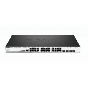 D-Link DGS-1210-28MP/E network switch Managed L2 Gigabit Ethernet (10/100/1000) Power over Ethernet (PoE) 1U Black, Grey - Image 1