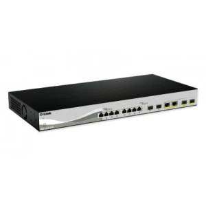 D-Link DXS-1210-12SC/E network switch Managed L2 10G Ethernet (100/1000/10000) 1U Black, Silver - Image 1