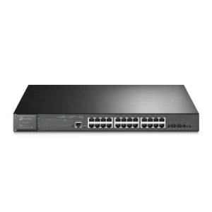 TP-Link TL-SG3428XMP JetStreamâ„¢ 24-Port Gigabit and 4-Port 10GE SFP+ L2+ Managed Switch with 24-Port PoE+ - Image 1