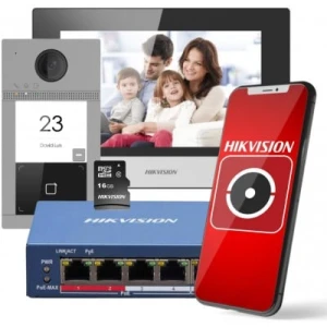 Hikvision DS-KIS604-S(C) IP video intercom kit - Image 1