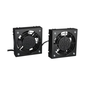 Wall-Mount Roof Fan Kit - Dual 230V High-Performance Fans, 210 CFM, 3 ft. (0.91 m) Cord, C14 Input - Image 1
