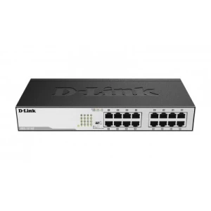 D-Link DGS-1016D network switch Unmanaged Gigabit Ethernet (10/100/1000) 1U Black, Silver - Image 1