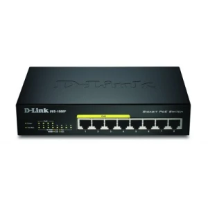 D-Link DGS-1008P/E network switch L2 Power over Ethernet (PoE) Black - Image 1