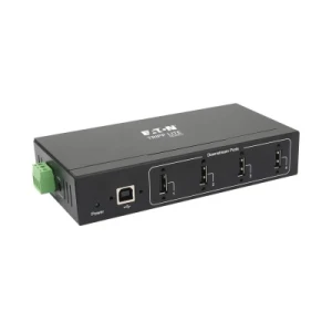 4-Port Industrial-Grade USB 2.0 Hub - 15 kV ESD Immunity, Metal Housing, Wall/DIN Mountable - Image 1