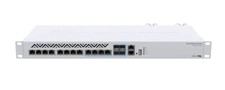 MikroTik 12-Port 10G Switch (CRS312-4C+8XG-RM)