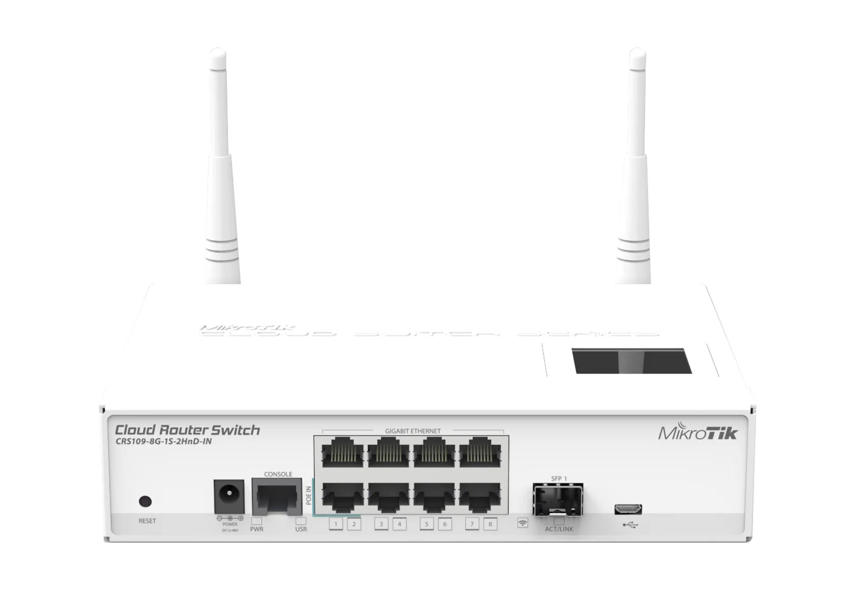 MikroTik CRS109-8G-1S-2HnD-IN Cloud Router Switch with Wi-Fi
