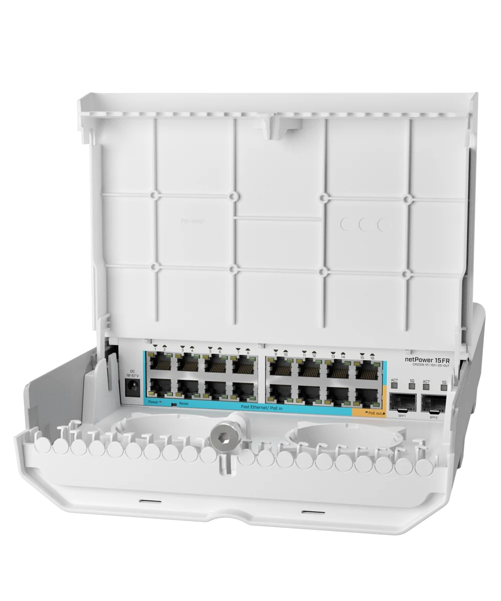 MikroTik netPower 15FR CRS318-1Fi-15Fr-2S-OUT Outdoor PoE Switch
