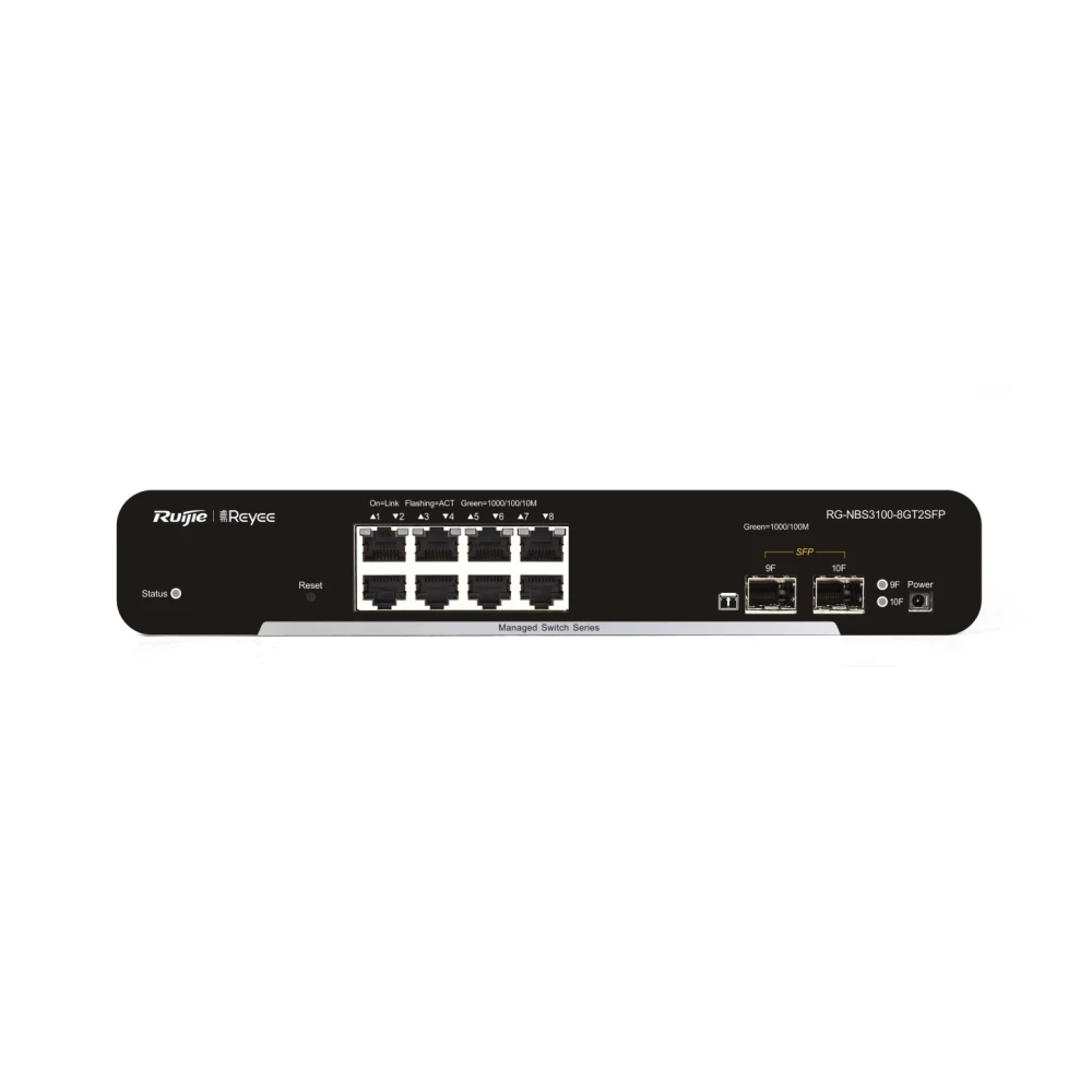 Ruijie RG-NBS3100-8GT2SFP-P 8-Port Gigabit Managed PoE Switch