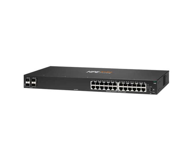 HPE Aruba Networking CX 6000 24G Class4 PoE 4SFP 370W Switch