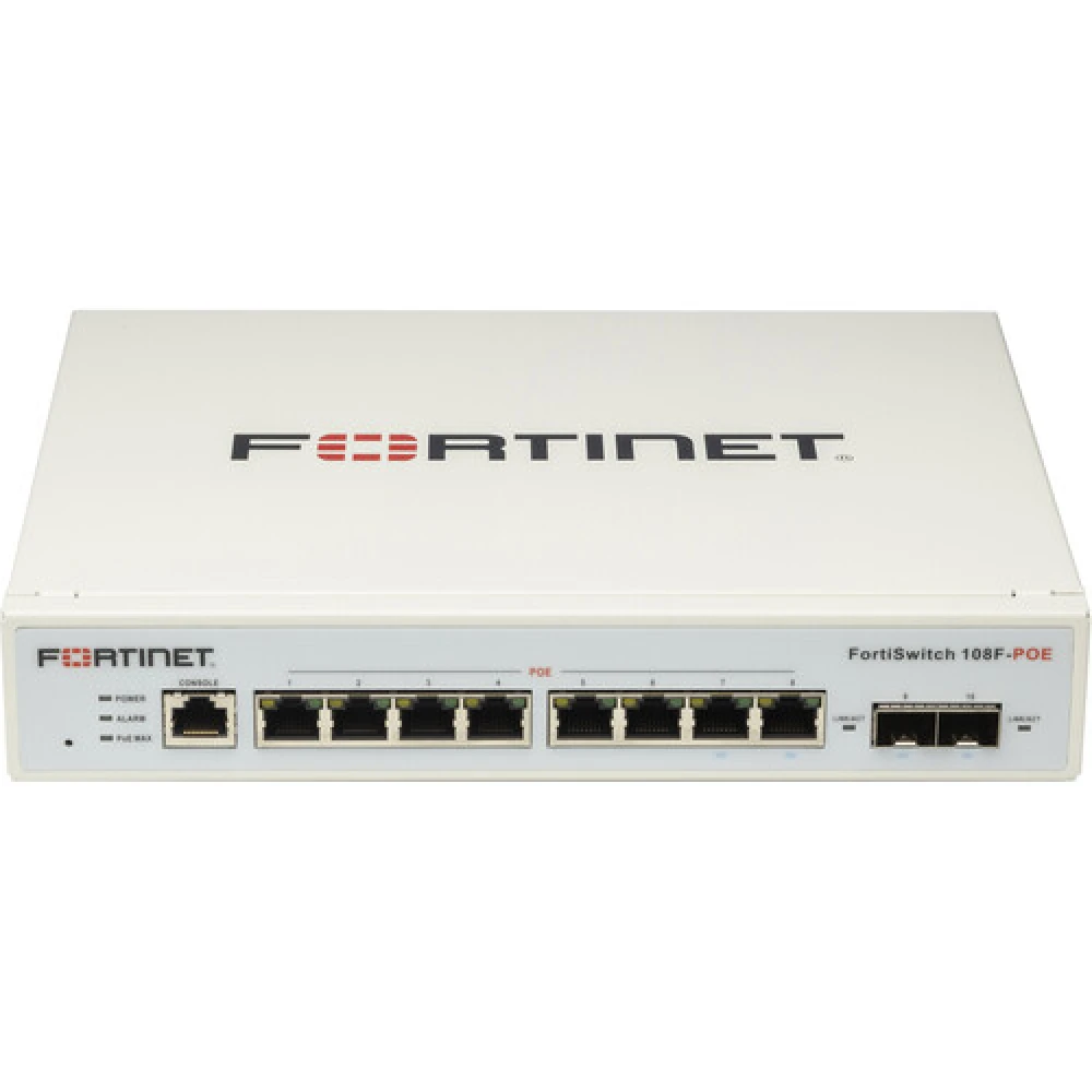 Fortinet FortiSwitch FS-108F-POE 8-Port Gigabit PoE+ Switch