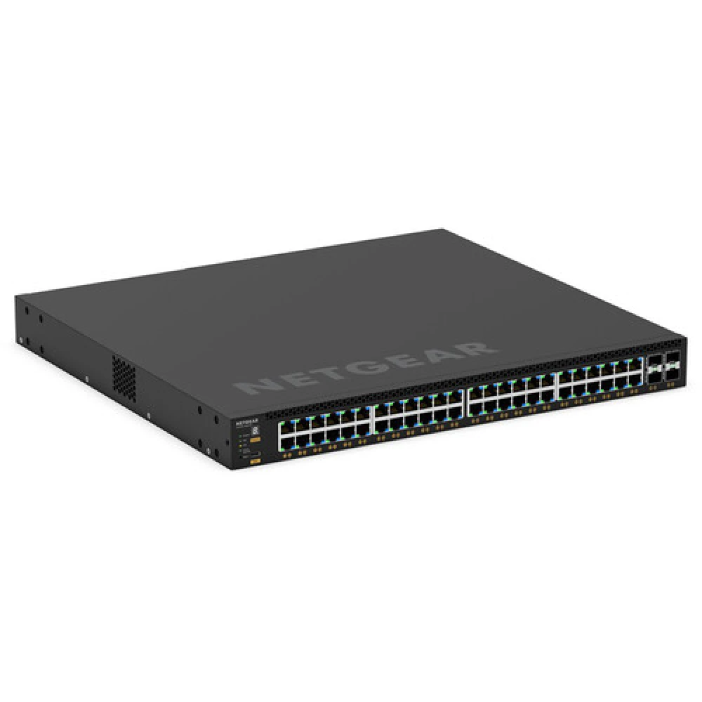 NETGEAR M4350-48G4XF 48-Port Gigabit PoE+ Managed Switch with 4 × 10G SFP+ Uplinks
