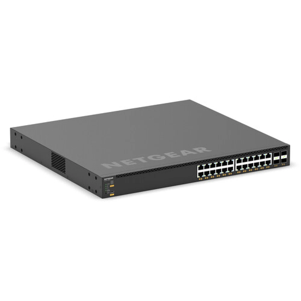 NETGEAR M4350-24X4V 24-Port 10G Multigigabit PoE+ Managed Switch with 4 × 25G SFP28 Uplinks