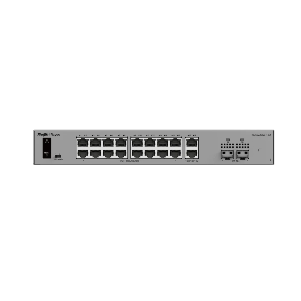 Ruijie RG-ES220GS-P-V2 20-Port Gigabit PoE+ Switch